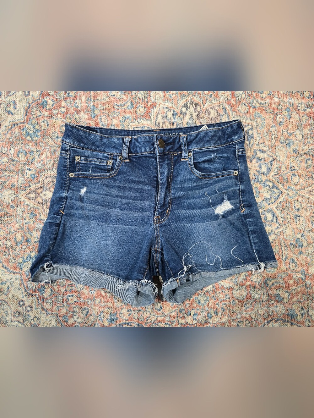 American Eagle Suoer Stretch Cut-off Shorts Sz 12